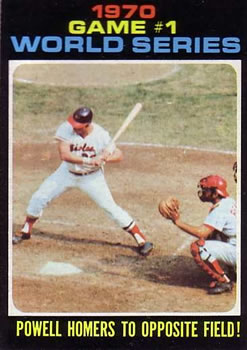 1971 Topps #327 World Series Game 1/Boog Powell
