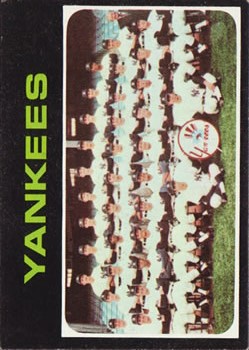 1971 Topps #543 New York Yankees TC