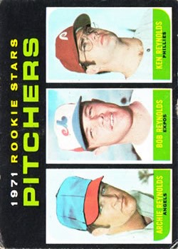 1971 Topps #664 Rookie Stars/Archie Reynolds RC/Bob Reynolds RC/Ken Reynolds RC SP