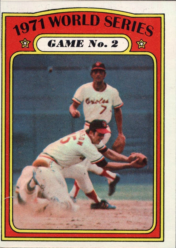 1972 Topps #224 World Series Game 2/Dave Johnson/Mark Belanger