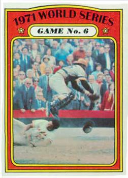 1972 Topps #228 World Series Game 6/Frank Robinson/Manny Sanguillen