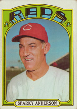 1972 Topps #358 Sparky Anderson MG