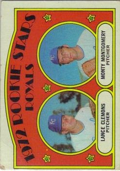 1972 Topps #372 Rookie Stars/Lance Clemons RC/Monty Montgomery RC