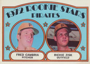 1972 Topps #392 Rookie Stars/Fred Cambria/Richie Zisk RC