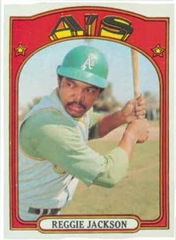 1972 Topps #435 Reggie Jackson
