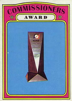 1972 Topps #621 Comm. Award