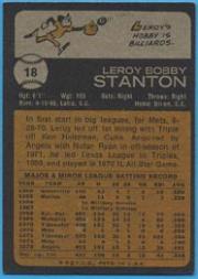 1973 Topps #18 Leroy Stanton back image