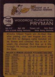 1973 Topps #146 Woodie Fryman back image