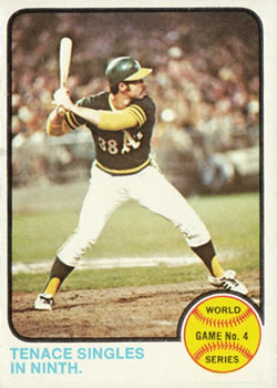 1973 Topps #206 World Series Game 4/Gene Tenace