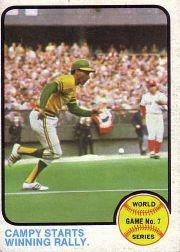 1973 Topps #209 World Series Game 7/Bert Campaneris