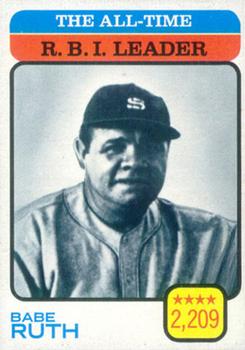 1973 Topps #474 Babe Ruth/All-Time RBI Leader
