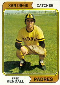 1974 Topps #53A Fred Kendall SD