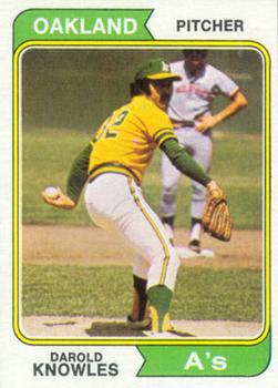 1974 Topps #57 Darold Knowles