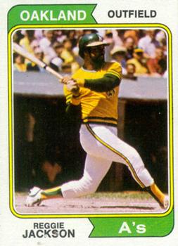 1974 Topps #130 Reggie Jackson
