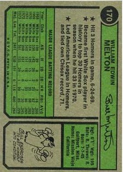 Sports Card Back