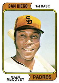 1974 Topps #250A Willie McCovey SD