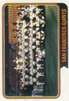 1974 Topps #281 San Francisco Giants TC