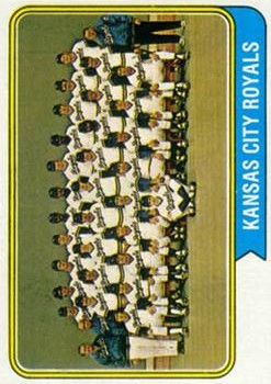 1974 Topps #343 Kansas City Royals TC