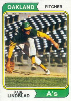  1968 Topps # 127 A Paul Lindblad Oakland Athletics