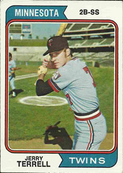 1974 Topps #481 Jerry Terrell RC