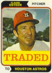 1974 Topps Traded #42T Claude Osteen
