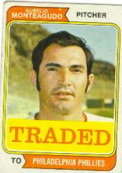 1974 Topps Traded #139T Aurelio Monteagudo