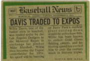 1974 Topps Traded #165T Willie Davis back image