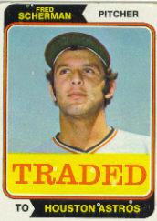 1974 Topps Traded #186T Fred Scherman