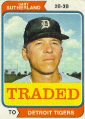 1974 Topps Traded #428T Gary Sutherland