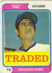 1974 Topps Traded #516T Horacio Pina