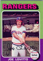 1975 Topps #36 Joe Lovitto
