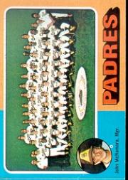 1975 Topps #146 San Diego Padres CL/John McNamara MG
