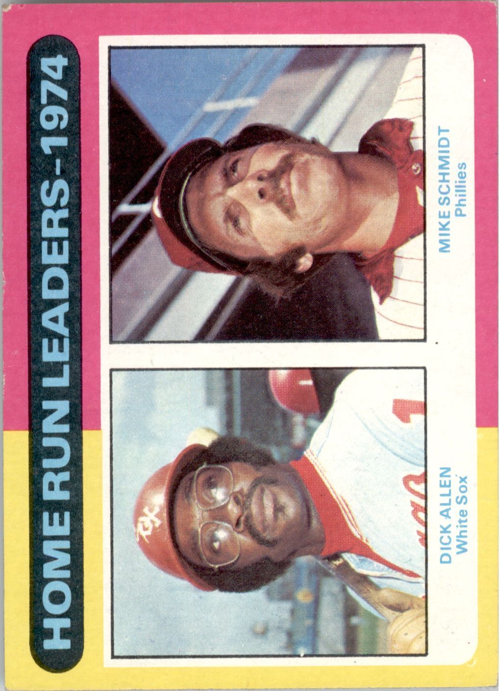 1975 Topps #307 Home Run Leaders/Dick Allen/Mike Schmidt