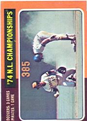 1975 Topps #460 1974 NL Championships/Steve Garvey/Frank Taveras