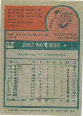1975 Topps Mini #158 Jerry Grote back image