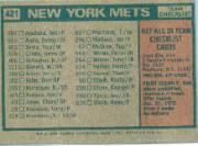 1975 Topps Mini #421 New York Mets CL/Yogi Berra MG back image