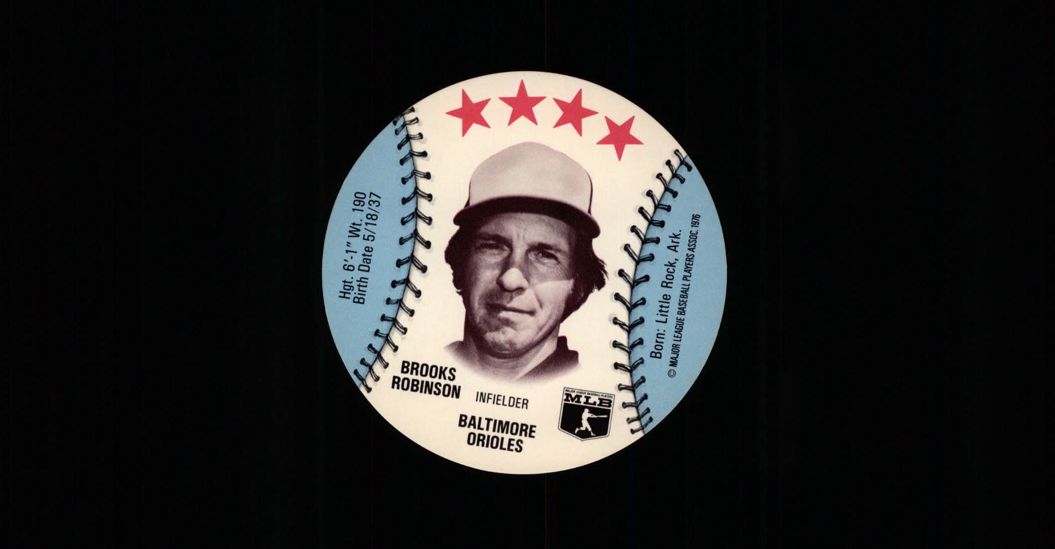 1976 Safelon Discs #48 Brooks Robinson