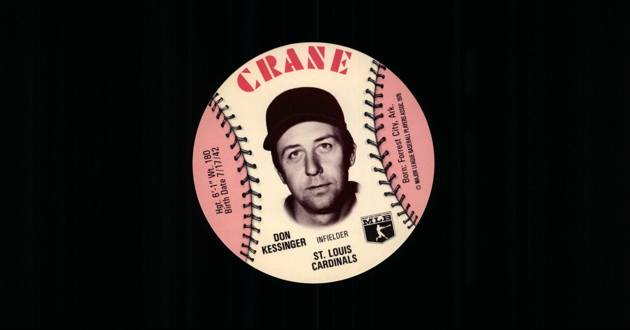 1976 Crane Discs #25 Don Kessinger