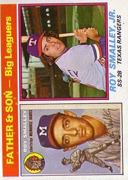 1976 Topps #70 Roy Smalley FS/Roy Smalley Jr.