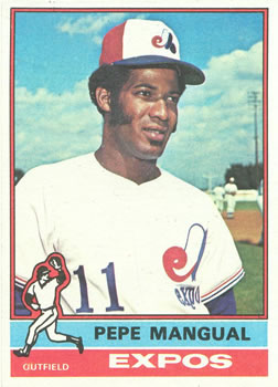 1976 Topps #164 Pepe Mangual