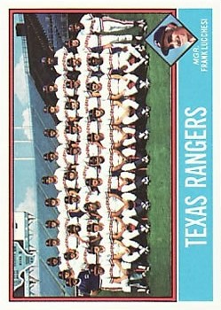 1976 Topps #172 Texas Rangers CL/Frank Lucchesi MG