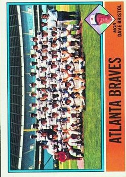 1976 Topps #631 Atlanta Braves CL/Dave Bristol MG