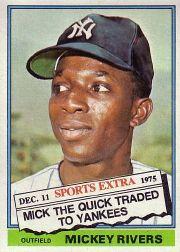 1976 Topps Traded #85T Mickey Rivers