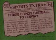 1976 Topps Traded #250T Fergie Jenkins back image