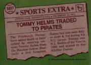 1976 Topps Traded #583T Tommy Helms back image