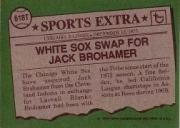 1976 Topps Traded #618T Jack Brohamer back image