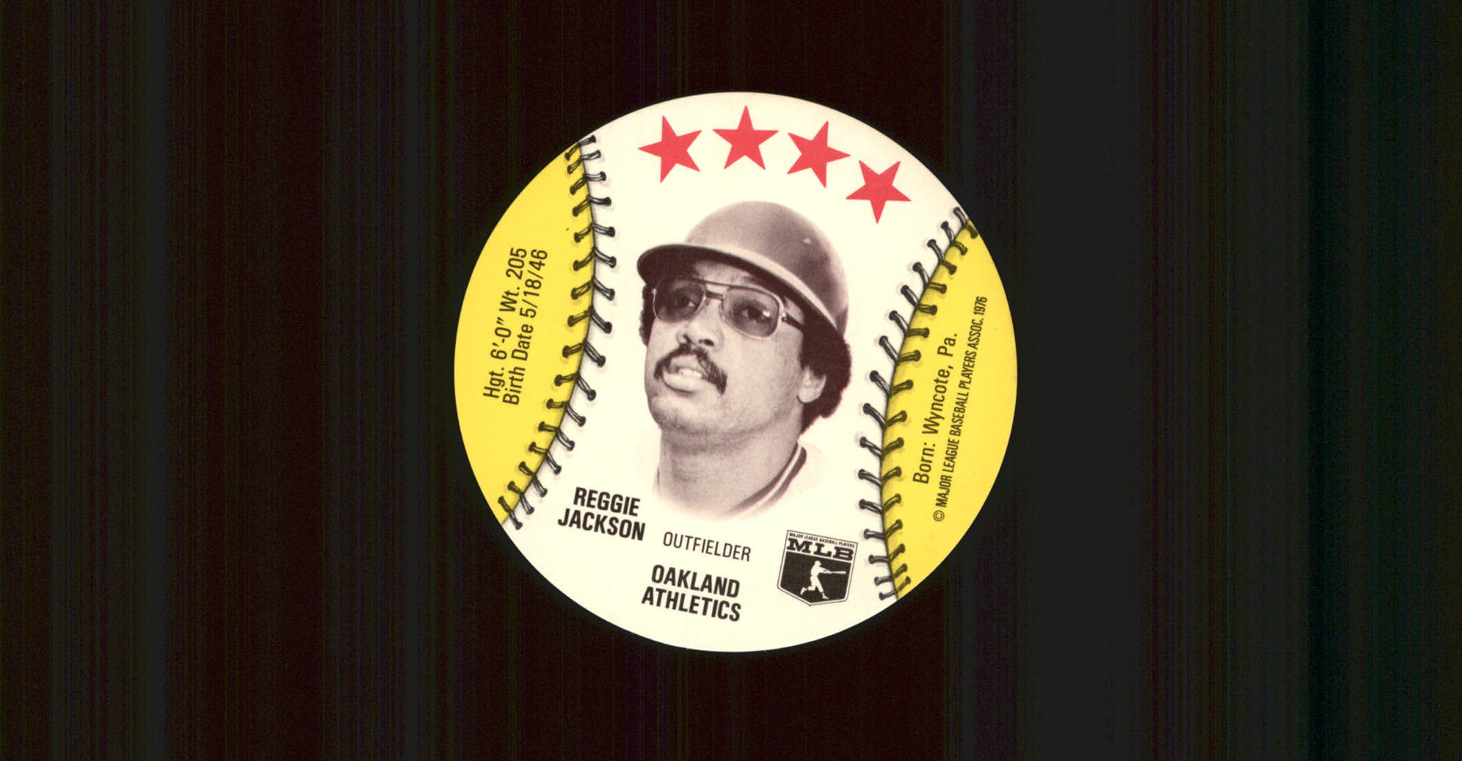 1976 Isaly Discs #22A Reggie Jackson/Oakland Athletics