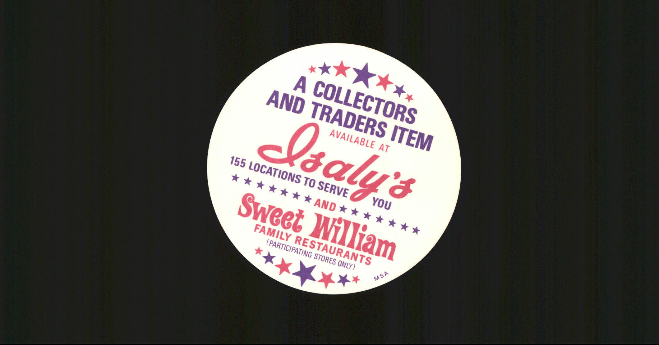 1976 Isaly Discs #34 Bake McBride back image