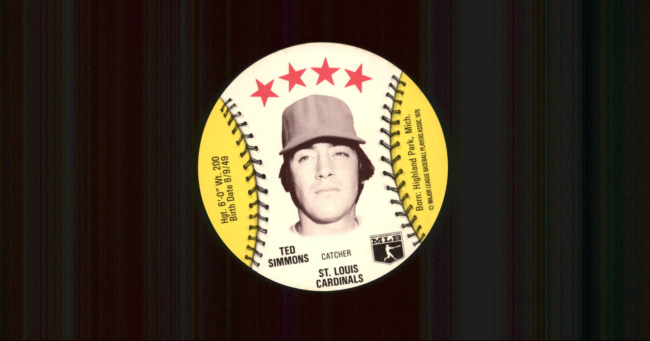 1976 Isaly Discs #56 Ted Simmons