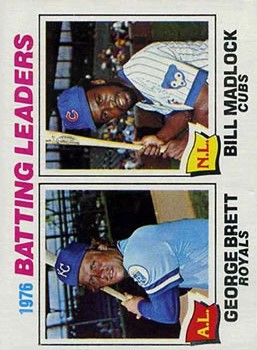 1977 Topps #1 Batting Leaders/George Brett/Bill Madlock